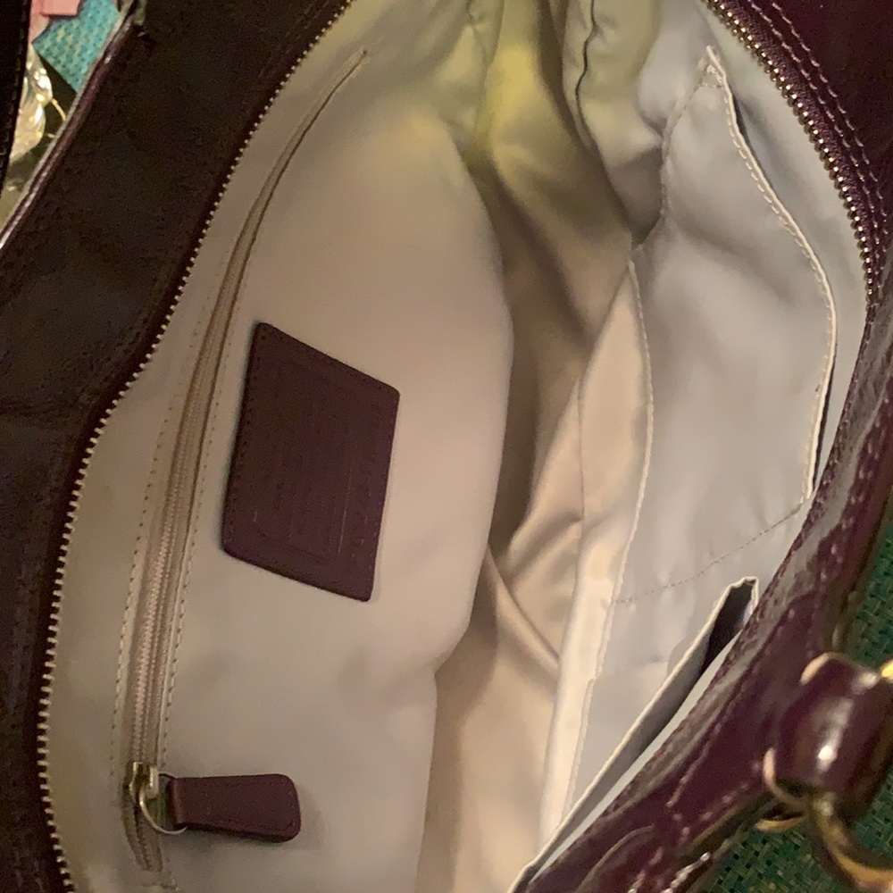Coach Purple Purse - Picture 5 of 6
